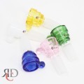GLASS BOWL MALE ASST. COLORS BMD43-14MM 5CT/PACK